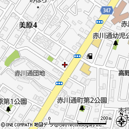函館赤川郵便局 ＡＴＭ周辺の地図
