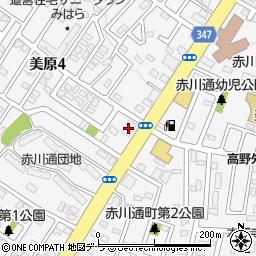株式会社函館平安システム　平安ファミリア美原周辺の地図