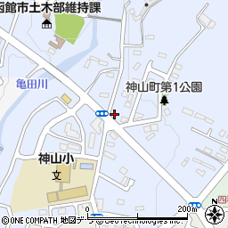 北海道函館市神山町257-47周辺の地図
