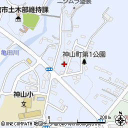 北海道函館市神山町257-34周辺の地図