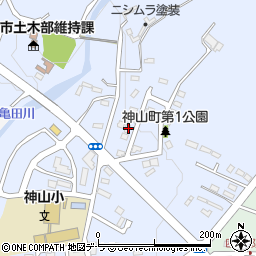 北海道函館市神山町257-35周辺の地図