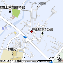 北海道函館市神山町252周辺の地図