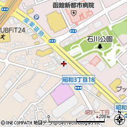 赤から函館昭和店周辺の地図