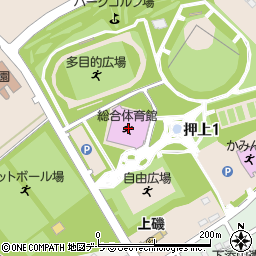 北斗市総合体育館周辺の地図