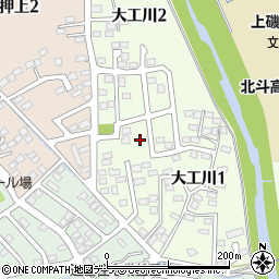 北海道北斗市大工川1丁目周辺の地図