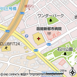 ダイソー函館石川公園店周辺の地図