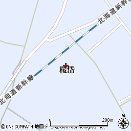 北海道北斗市桜岱周辺の地図