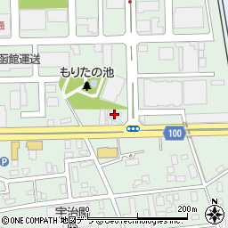 日本自動車連盟函館支部周辺の地図