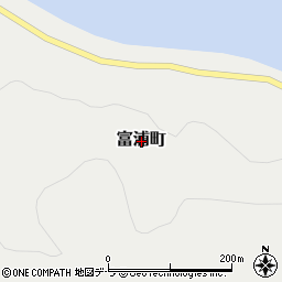 北海道函館市富浦町周辺の地図