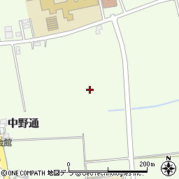 北海道北斗市中野通周辺の地図