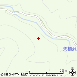 矢櫃沢川周辺の地図