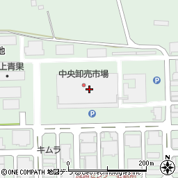 函館市　青果物地方卸売市場周辺の地図