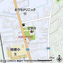 宝皇寺周辺の地図