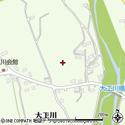 北海道北斗市大工川周辺の地図