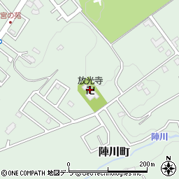 放光寺周辺の地図
