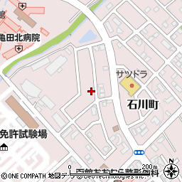 北海道函館市石川町468-25周辺の地図
