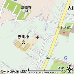 北海道函館市赤川町375-1周辺の地図