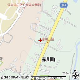 北海道函館市赤川町411周辺の地図