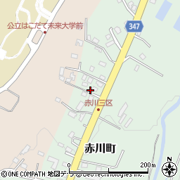 北海道函館市赤川町413周辺の地図