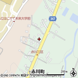 北海道函館市赤川町414-22周辺の地図
