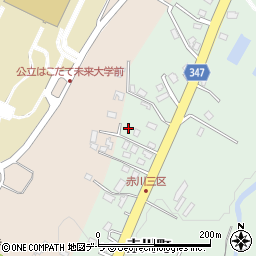 北海道函館市赤川町414-18周辺の地図