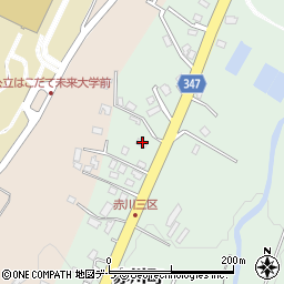 北海道函館市赤川町414-2周辺の地図