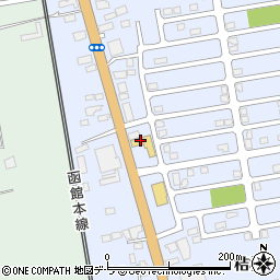 タイヤ館函館桔梗周辺の地図