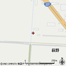 北海道北斗市萩野周辺の地図