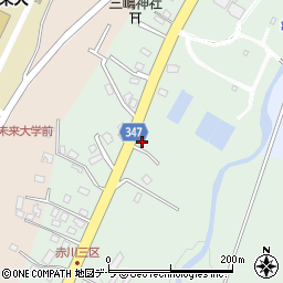 北海道函館市赤川町417-6周辺の地図