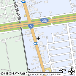 株式会社東京めいらく　函館駐在所周辺の地図