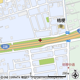 北海道函館市桔梗周辺の地図