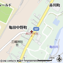 北海道函館市赤川町475-2周辺の地図