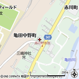 北海道函館市赤川町475-5周辺の地図