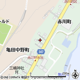 北海道函館市赤川町482周辺の地図