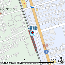 ＪＲ北海道桔梗駅周辺の地図