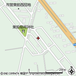 北海道北斗市東前15-86周辺の地図