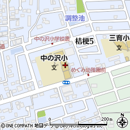 函館市立中の沢小学校周辺の地図