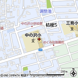 函館市立中の沢小学校周辺の地図