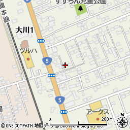 北海道亀田郡七飯町大川3丁目2-42周辺の地図
