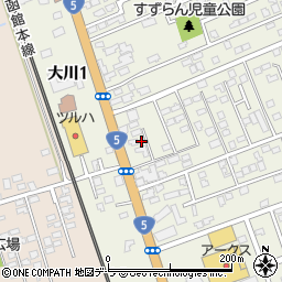 北海道亀田郡七飯町大川3丁目2-50周辺の地図