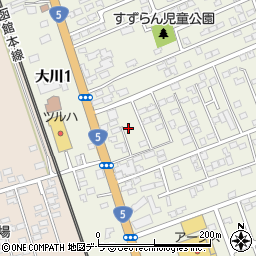 北海道亀田郡七飯町大川3丁目2-46周辺の地図