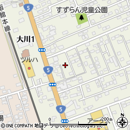 北海道亀田郡七飯町大川3丁目2周辺の地図