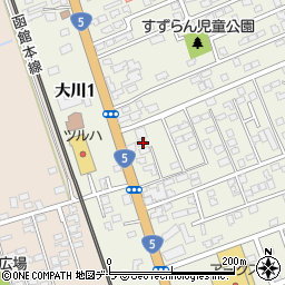 北海道亀田郡七飯町大川3丁目2-47周辺の地図