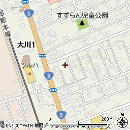 北海道亀田郡七飯町大川3丁目2-33周辺の地図