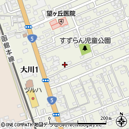 北海道亀田郡七飯町大川3丁目3-54周辺の地図