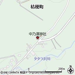 中乃澤神社周辺の地図