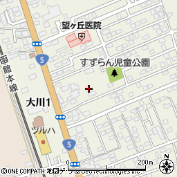 北海道亀田郡七飯町大川3丁目3周辺の地図