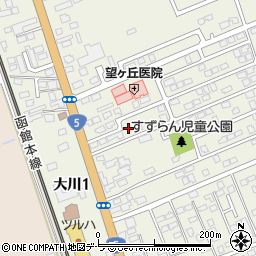 北海道亀田郡七飯町大川3丁目4周辺の地図