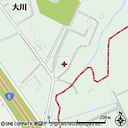 北海道亀田郡七飯町大川418-7周辺の地図