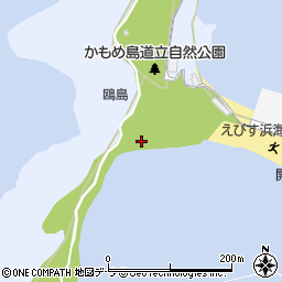かもめ島海水浴場周辺の地図